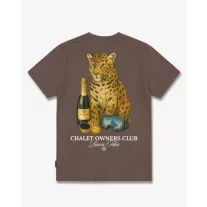 FW26 Oversized Backprint T-Shirt CHEETAH - Chocolate Brown