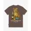 FW26 Oversized Backprint T-Shirt CHEETAH - Chocolate Brown