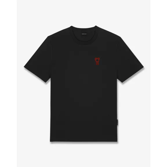FW26 Signature Embroidered T-Shirt - Black FW26 Signature Embroidered T-Shirt - Black