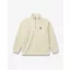 FW26 Signature Embroidered Half-Zip Fleece Pullover - Off-White