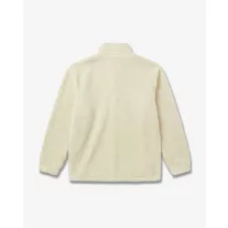   FW26 Signature Embroidered Half-Zip Fleece Pullover - Off-White