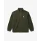 FW26 Signature Embroidered Half-Zip Fleece Pullover - Olive Green