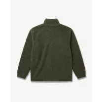   FW26 Signature Embroidered Half-Zip Fleece Pullover - Olive Green
