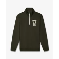 FW26 Signature Half-Zip Pullover - Olive Green