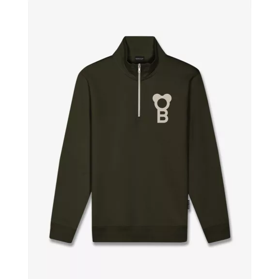 FW26 Signature Half-Zip Pullover - Olive Green FW26 Signature Half-Zip Pullover - Olive Green