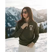 FW26 Signature Half-Zip Pullover - Olive Green