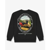   FW26 Oversized Backprint Pullover BARON IS BACK IN TOWN - Black