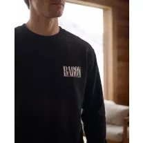   FW26 Oversized Backprint Pullover BARON IS BACK IN TOWN - Black