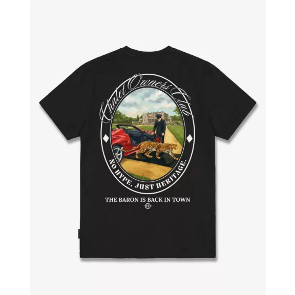 FW26 Oversized Backprint T-Shirt BARON IS BACK IN TOWN - Black FW26 Oversized Backprint T-Shirt BARON IS BACK IN TOWN - Black