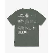FW26 Oversized Backprint T-Shirt ESSENTIALS - Olive Green