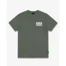 FW26 Oversized Backprint T-Shirt ESSENTIALS - Olive Green FW26 Oversized Backprint T-Shirt ESSENTIALS - Olive Green