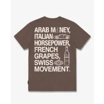  FW26 Oversized Backprint T-Shirt ARAB MONEY - Chocolate Brown