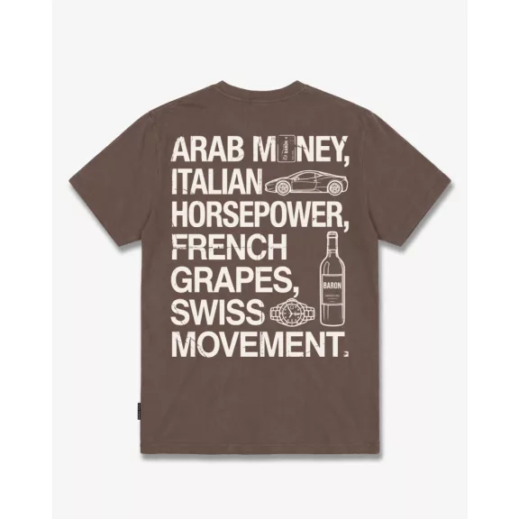 FW26 Oversized Backprint T-Shirt ARAB MONEY - Chocolate Brown FW26 Oversized Backprint T-Shirt ARAB MONEY - Chocolate Brown