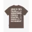 FW26 Oversized Backprint T-Shirt ARAB MONEY - Chocolate Brown
