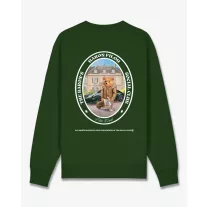 FW25 Pullover Oval Backprint Filou CXLVI. - Forest green