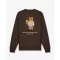 FW26 Embroidered Pullover Filou 181 - Chocolate Brown