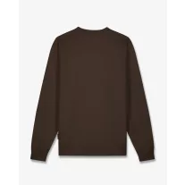 FW26 Embroidered Pullover Filou 181 - Chocolate Brown