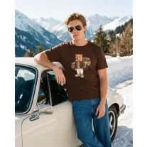 FW26 T-Shirt Filou 183 - Chocolate Brown