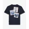FW26 Backprint T-Shirt Filou 181 WINTER STAMPS - Oxford Blue