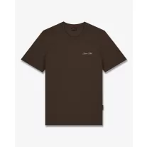   FW26 Poster Lineart Backprint T-Shirt Filou 186 - Chocolate Brown