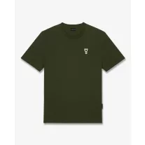 FW26 Signature Embroidered T-Shirt - Olive Green