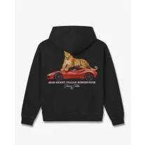   FW26 Oversized Backprint Hoodie ARAB MONEY, ITALIAN HORSEPOWER - Black
