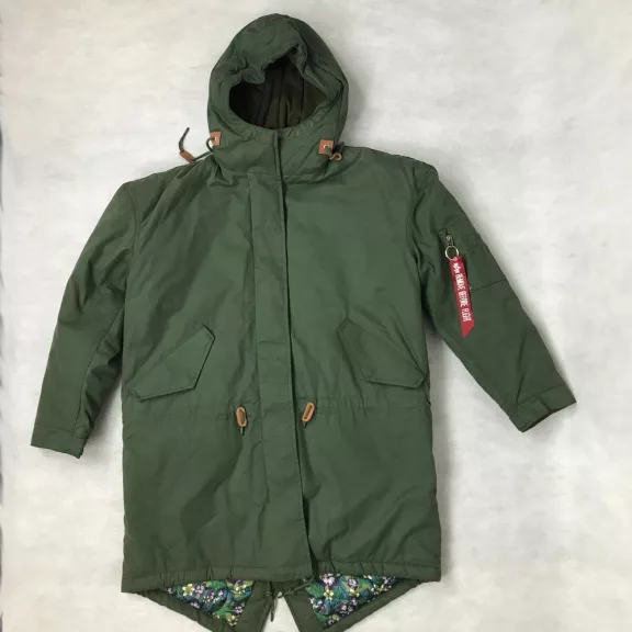 Hooded Fishtail Woman - dark olive Hooded Fishtail Woman - dark olive
