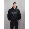 Oversized Backprint Hoodie Chenille Filou, Cash Stack - Black