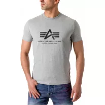 Basic T - greyheather/white