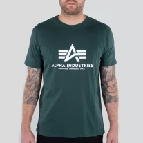 Basic T -  navy green
