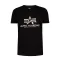 Basic T Foil Print - black/metal silver