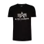Basic T Foil Print - black/metal silver