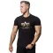 Basic T Foil Print - black/yellow gold