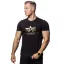 Basic T Foil Print - black/yellow gold
