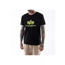 Basic T Neon Print- black/neon yellow