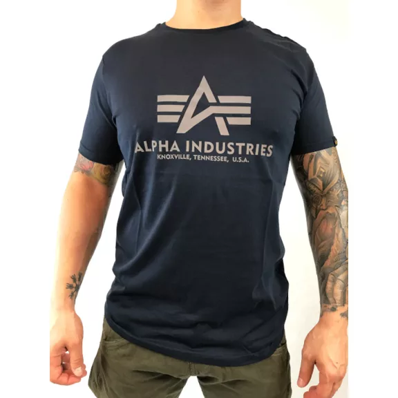 Basic T Reflective Print - replica blue Basic T Reflective Print - replica blue