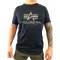 Basic T Reflective Print - replica blue
