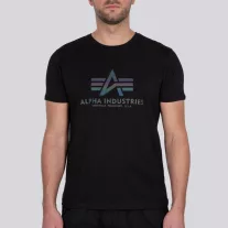 Basic T Rainbow Reflective - black