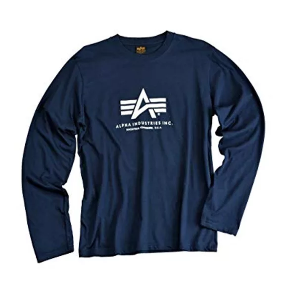 Basic T LS - navy Basic T LS - navy