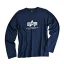 Basic T LS - navy