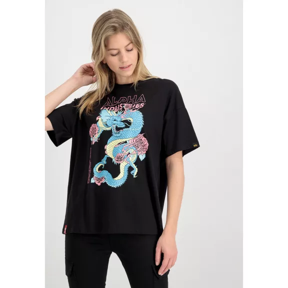 Heritage Dragon OS T Woman - black Heritage Dragon OS T Woman - black