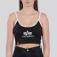Basic ML Cropped Tank Top Woman - black