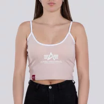 Basic ML Cropped Tank Top Woman - pale peach