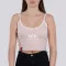 Basic ML Cropped Tank Top Woman - pale peach