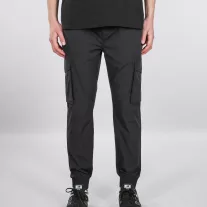 Nylon Cargo Jogger - black