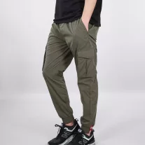 Nylon Cargo Jogger - dark olive