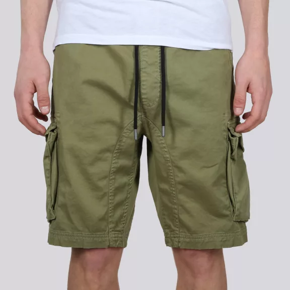 Cotton Twill Jogger Short - olive Cotton Twill Jogger Short - olive