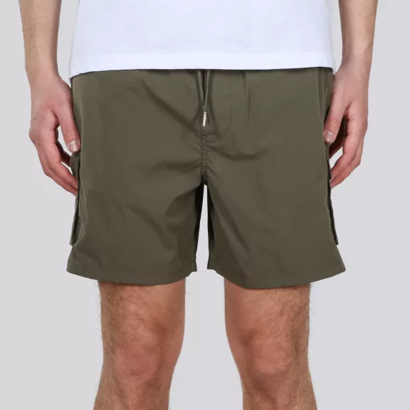 Nylon Cargo Jogger Short - olive Nylon Cargo Jogger Short - olive