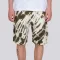 Tie Dye Shorts - dark olive