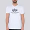 Basic V Neck T - white